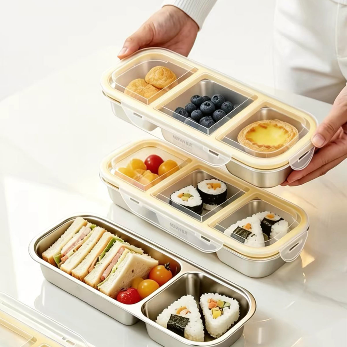 Food Storage Containers B&M - Stainless Steel Food Storage Box with