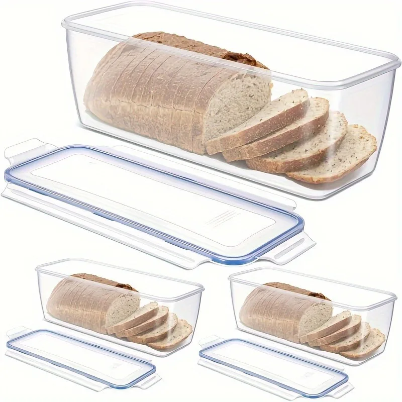 Food Storage Containers B&M - Plastic Bread Storage Box Airtight Food