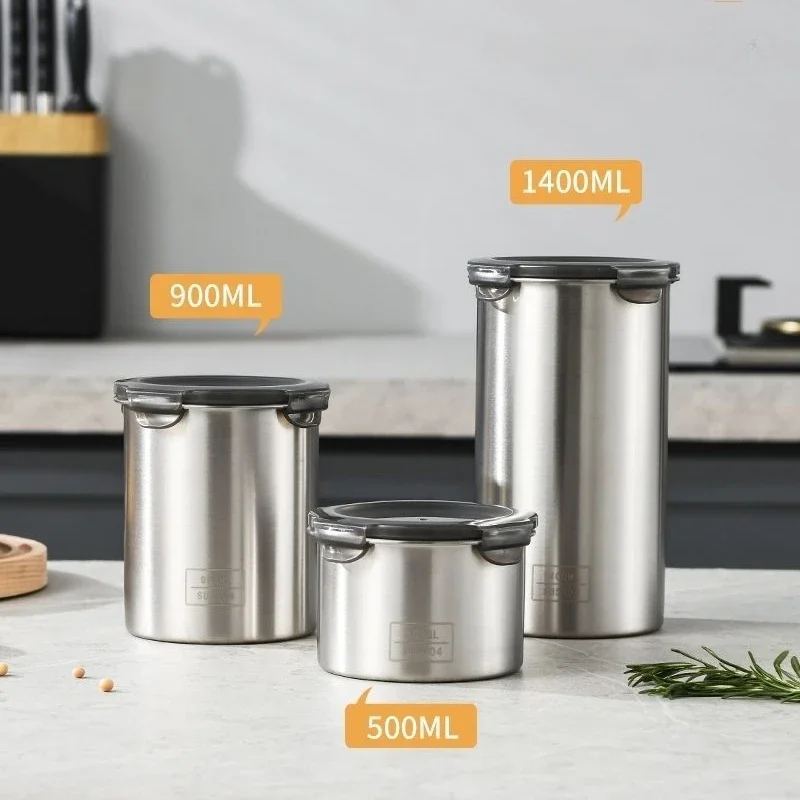 Food Storage Organization - 304 Stainless Airtight Containers for Food