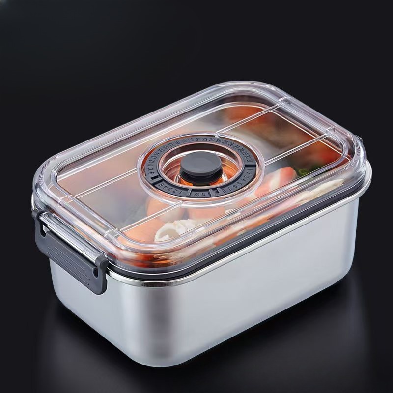 Food Storage System - Stainless Steel Vacuum Food Container Airtight