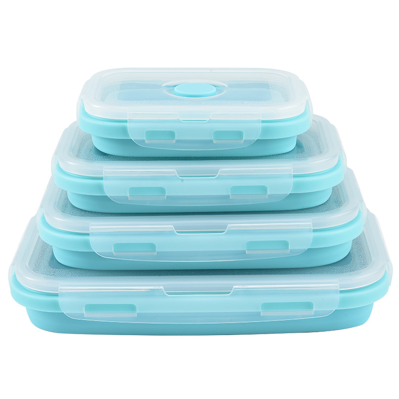 Food Storage Lunch Box - Collapsible Silicone Food Storage Container With