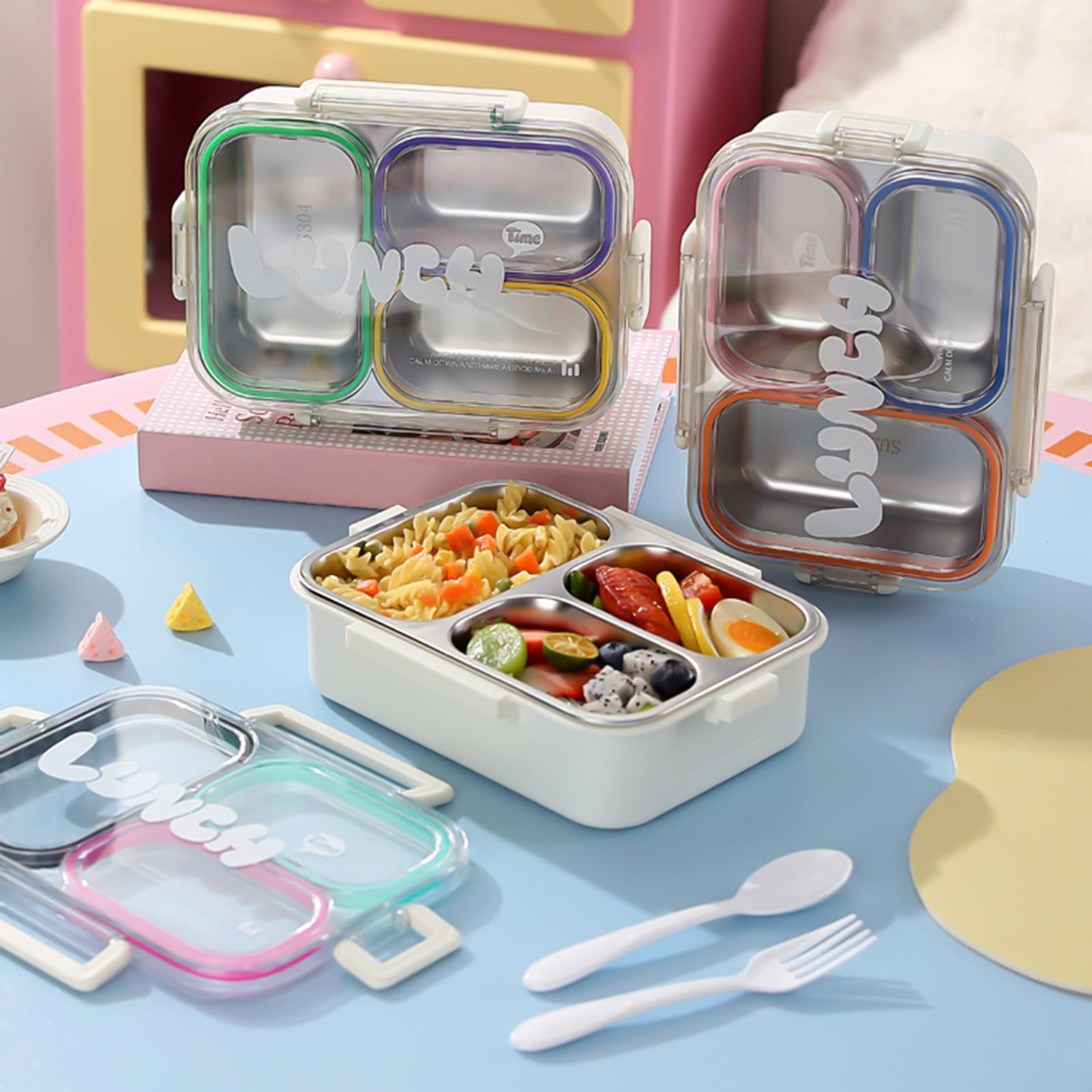 Food Storage System - Stainless Steel Lunch Box 3 Compartment