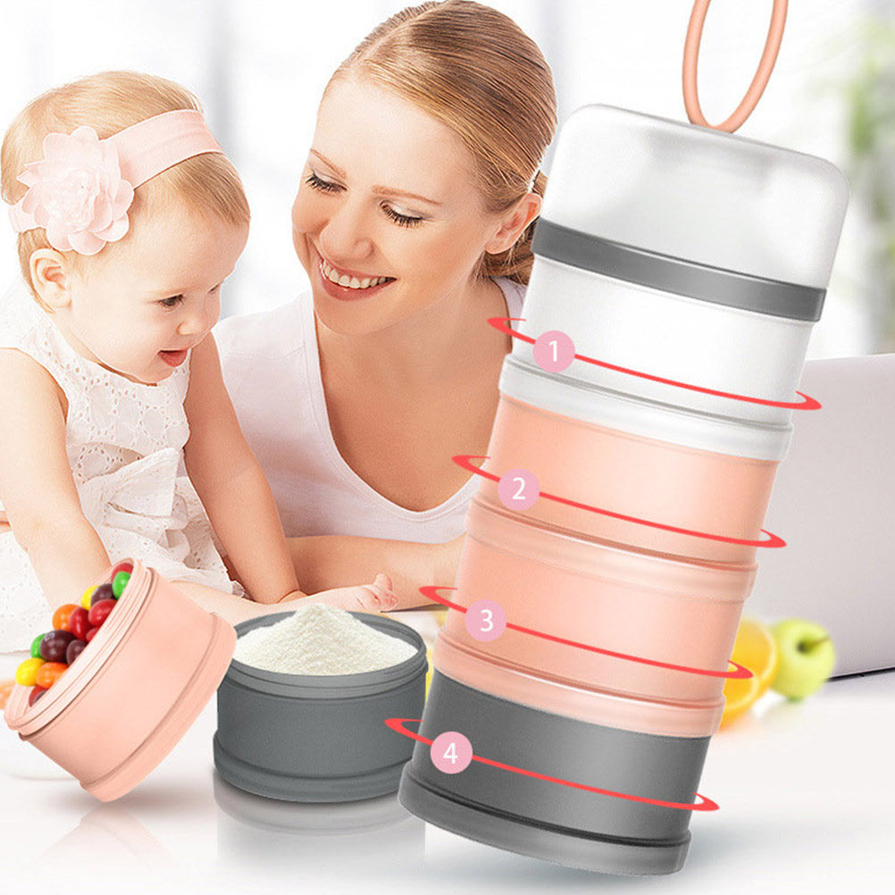 Food Storage Dispenser - 2Pcs Milk Powder Box Baby Food
