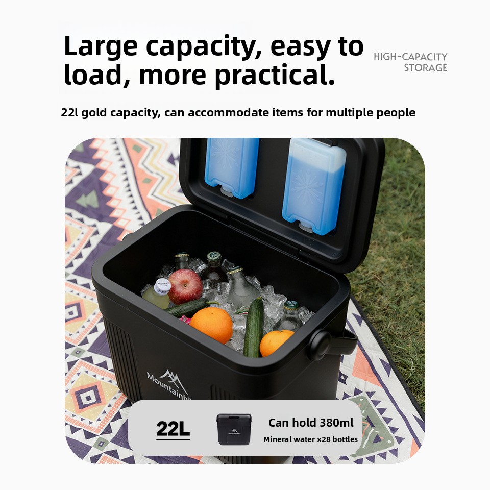 Food Storage System - Mountainhiker 22L Black Knight Portable Refrigerator