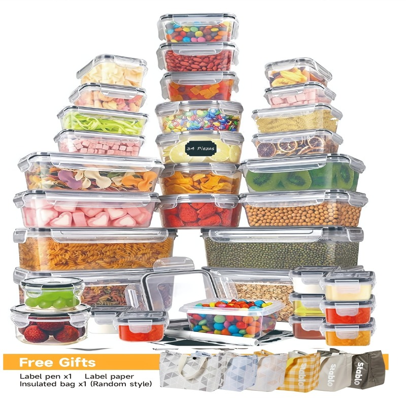 Food Storage Tank - 48PCS BPA-Free Food Storage Set –