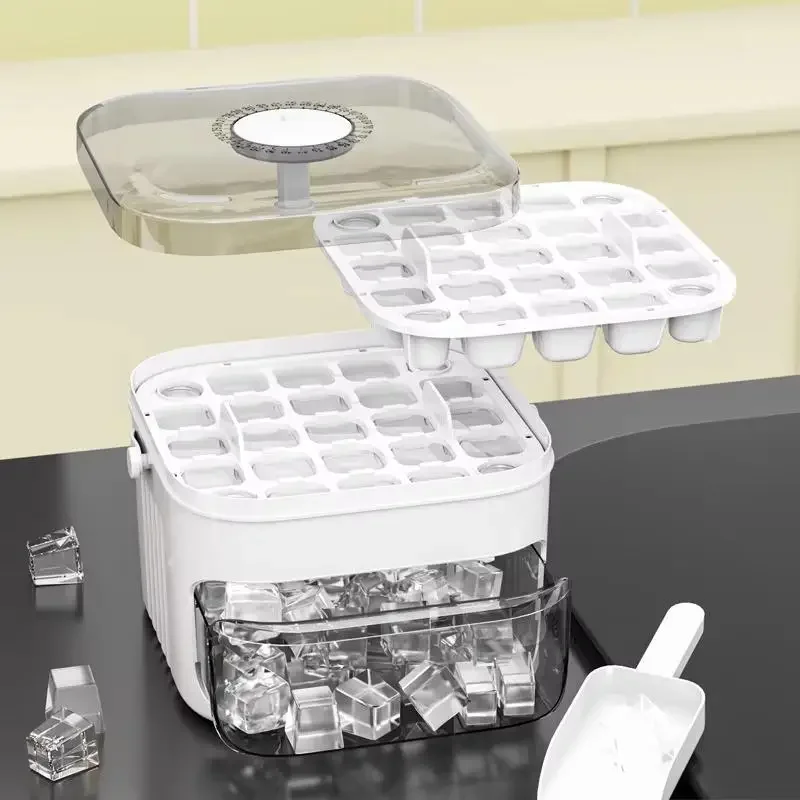 Food Storage System - Cube Ice Maker with Easy Press