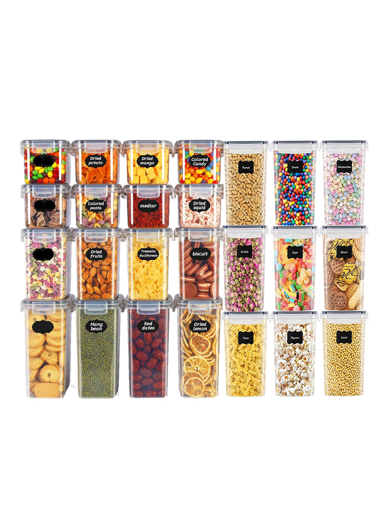 Food Storage Tank - 48pcs, Sealed Food Storage Containers with
