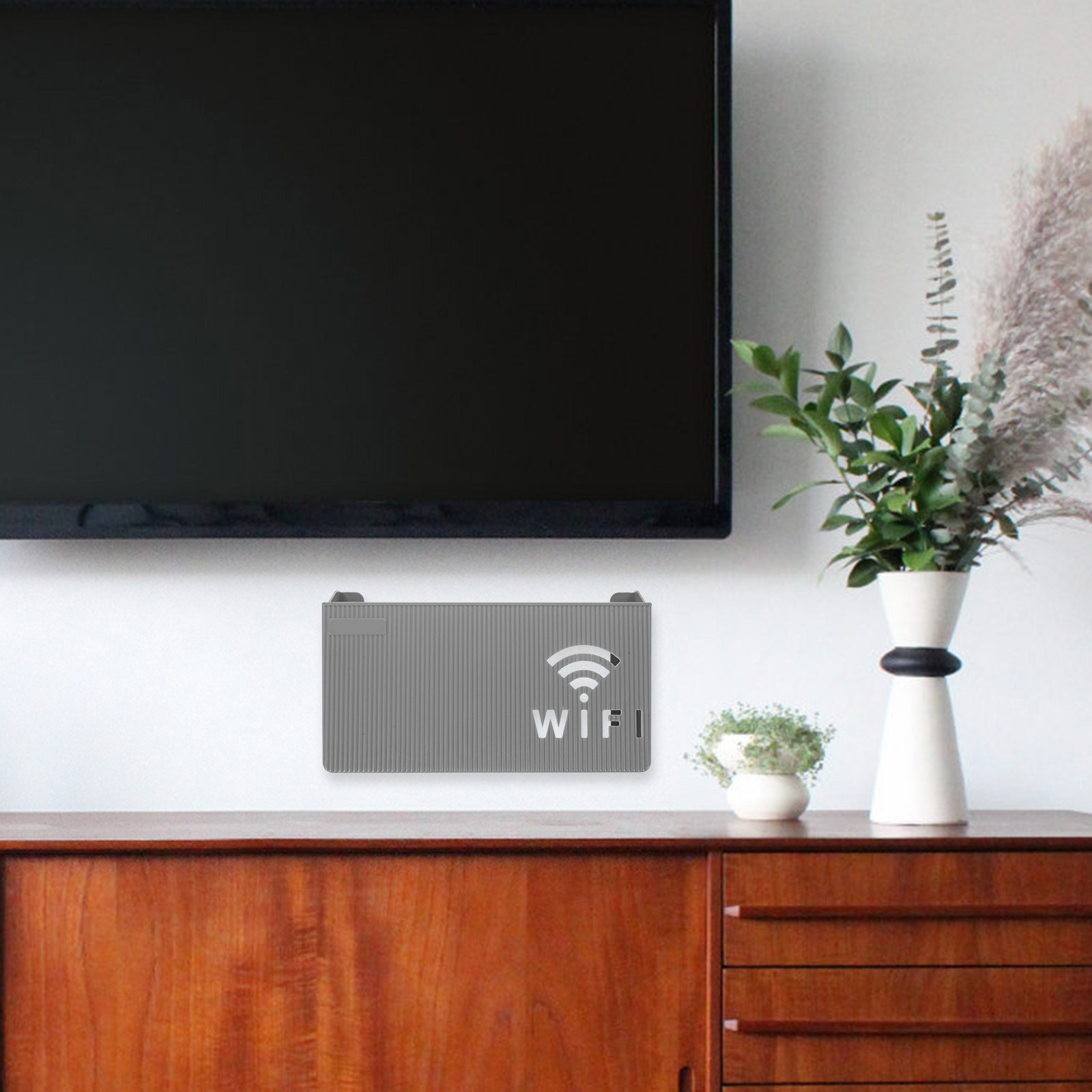 Food Storage Boxes - Wall Mounted Router Storage Box Sturdy