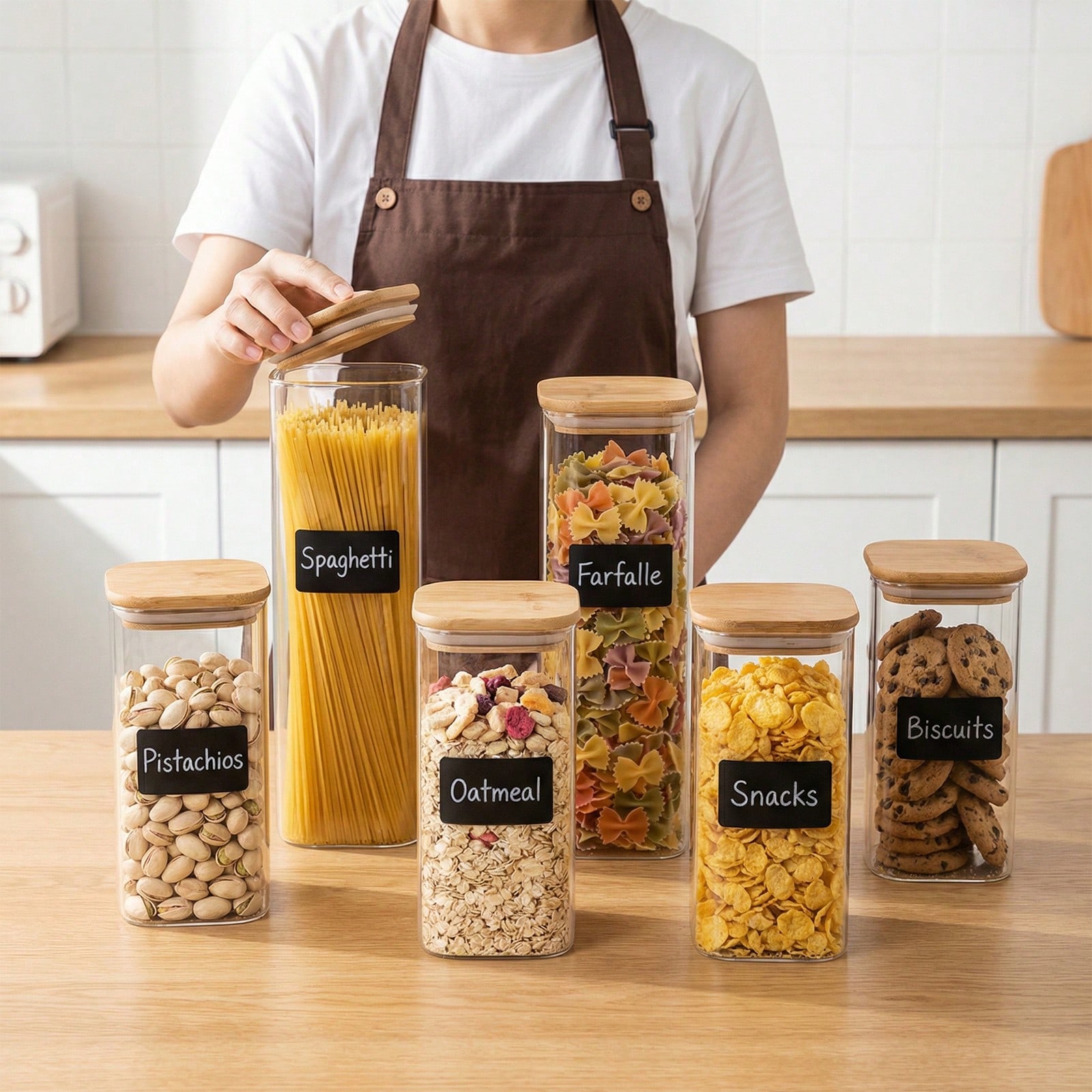 6/12pcs Glass Food Storage Con - огляд і ціна Food Storage Organization