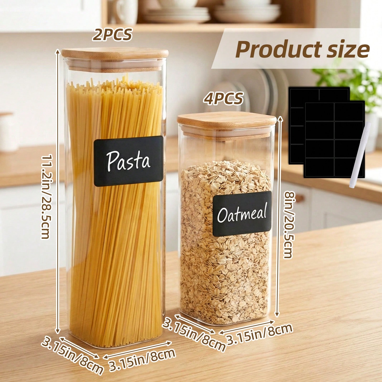 6/12pcs Glass Food Storage Con - огляд і ціна Food Storage Organization