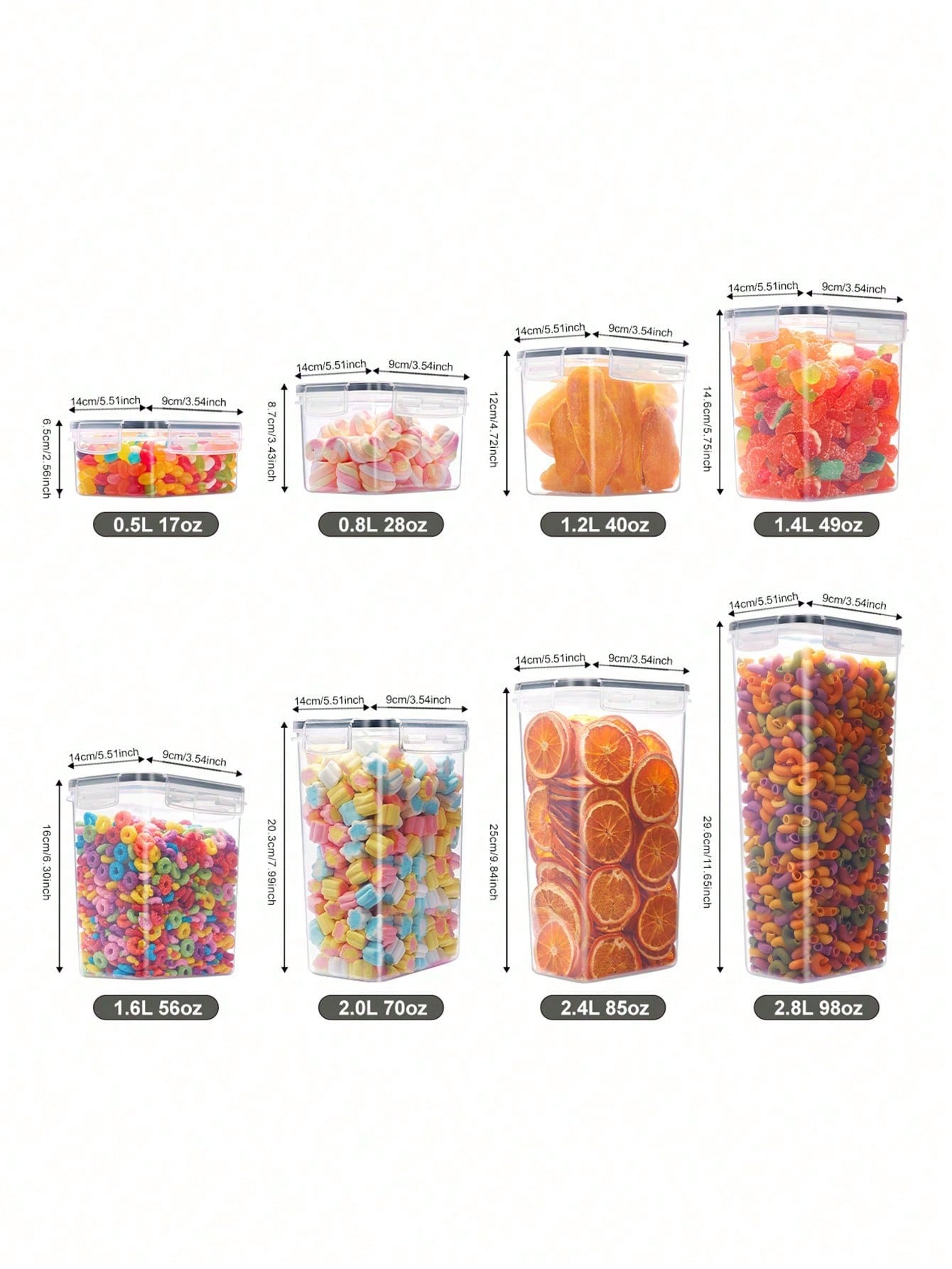 48pcs Airtight Food Storage Co - огляд і ціна Food Storage Organization