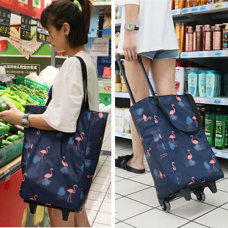 Folding Shopping Bag Women's B - огляд і ціна Food Storage On Wheels