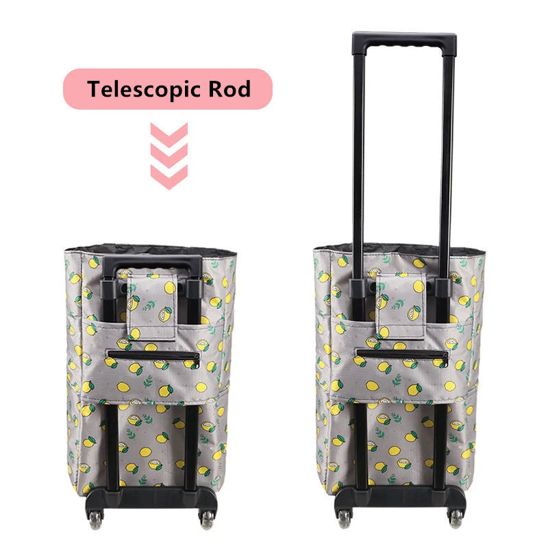 Folding Shopping Bag Women's B - огляд і ціна Food Storage On Wheels