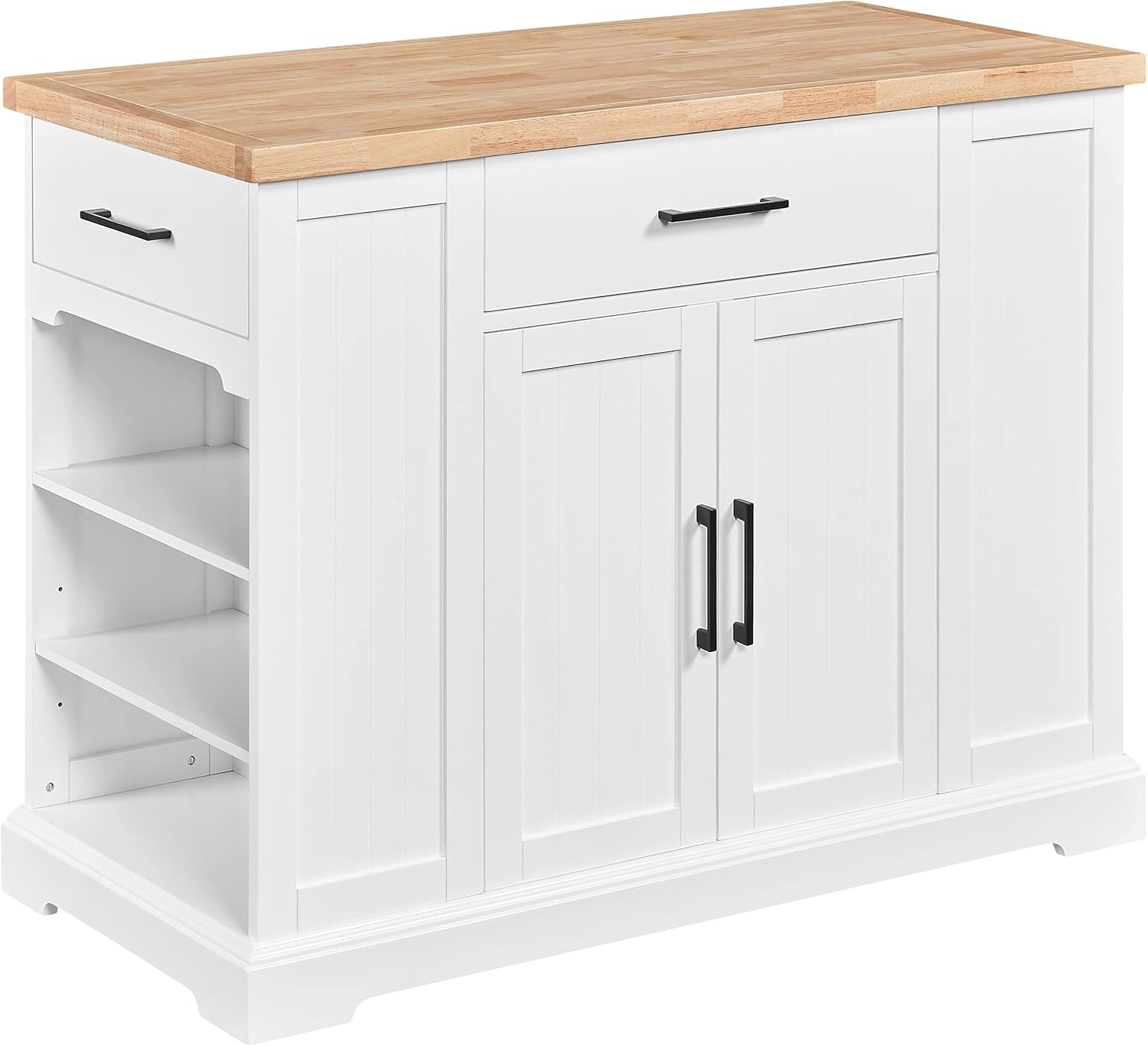 White Rolling Kitchen Island C - огляд і ціна Food Storage On Wheels
