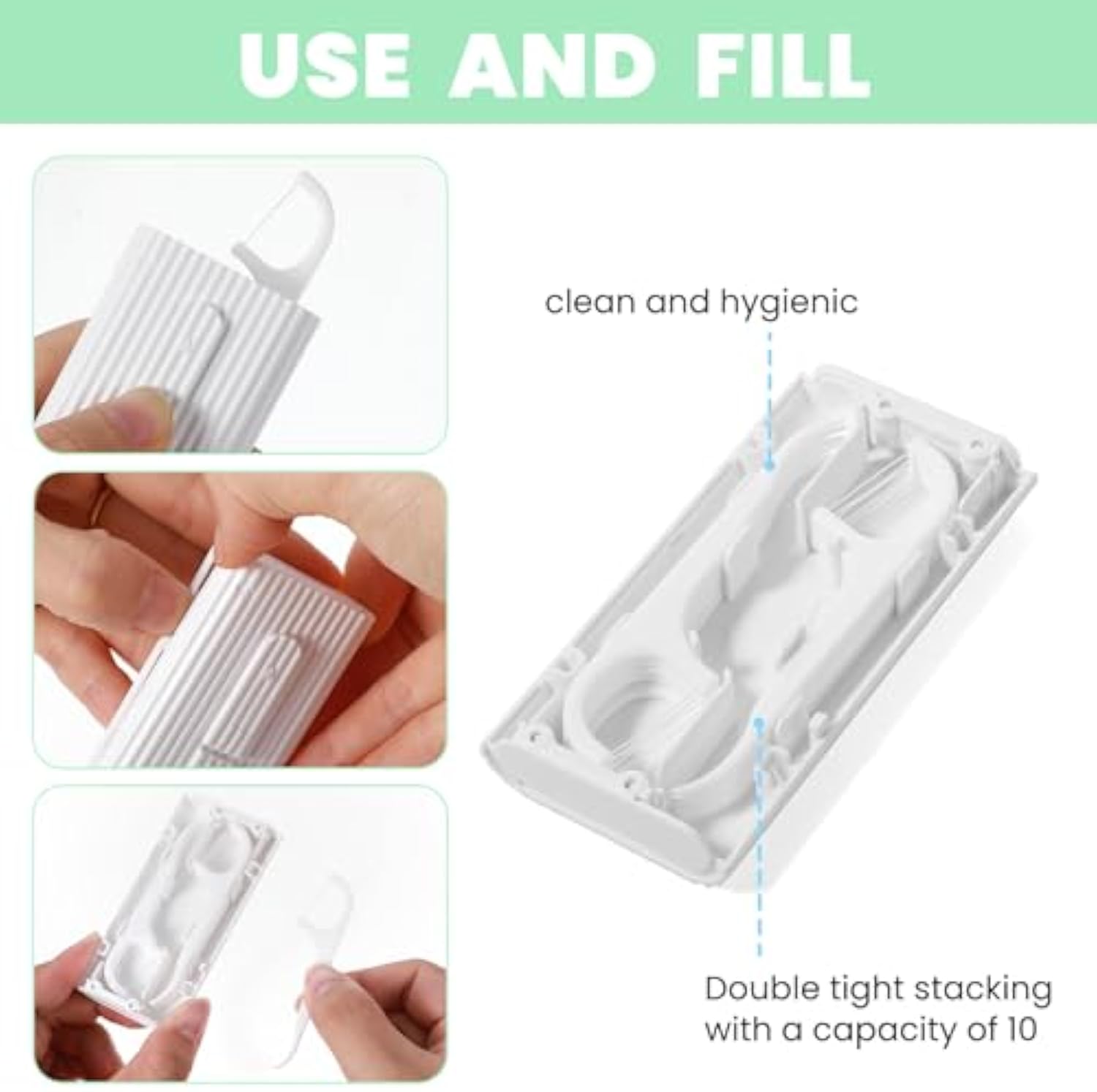 Portable Automatic Dental Flos - огляд і ціна Food Storage Dispenser