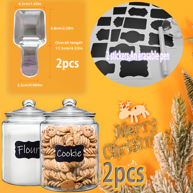 2pcs Glass Pantry Jar with Cla - огляд і ціна Food Storage Tank