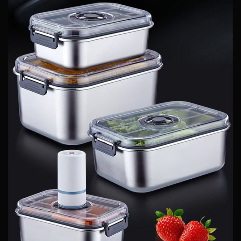 Stainless Steel Vacuum Food Co - огляд і ціна Food Storage System