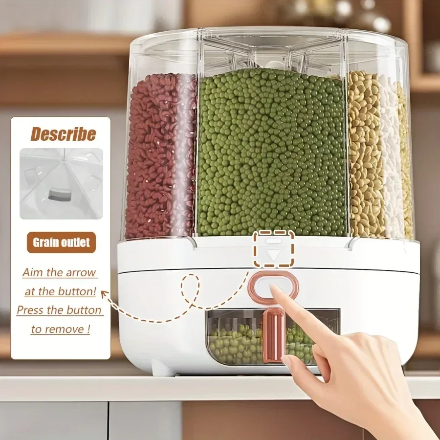 6-Compartment 360° Rotating Ai - огляд і ціна Food Storage Tank