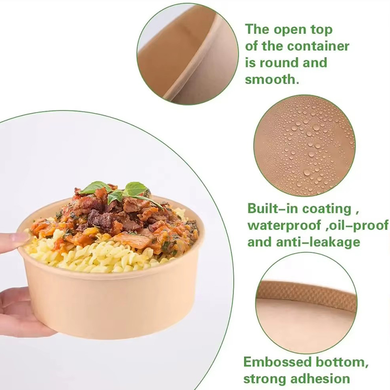 15pcs Kraft Paper Bowls, Fruit - огляд і ціна Food Storage Hot Box