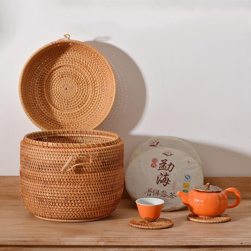 Handwoven Rattan Tea Storage B - огляд і ціна Food Storage Containers B&M