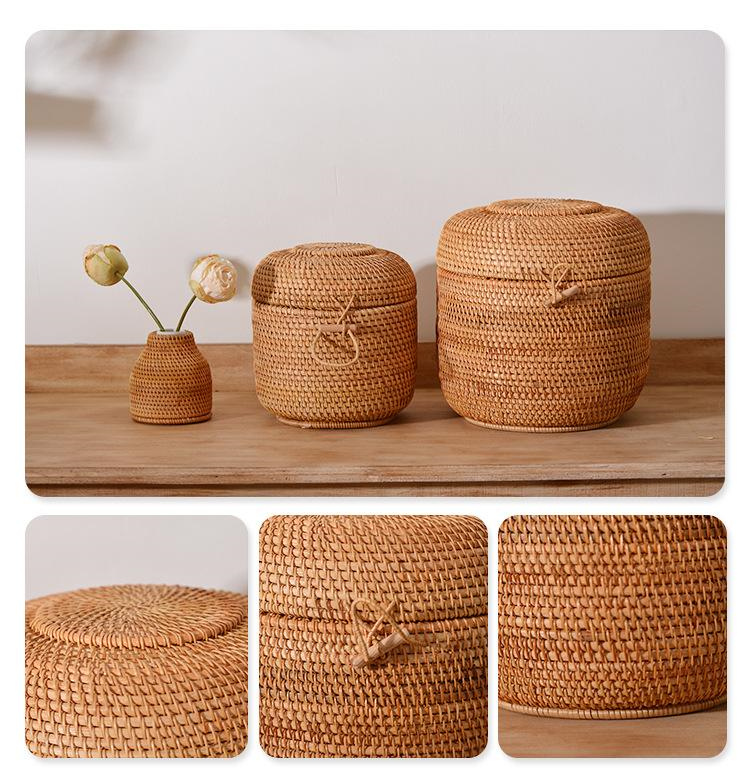 Handwoven Rattan Tea Storage B - огляд і ціна Food Storage Containers B&M