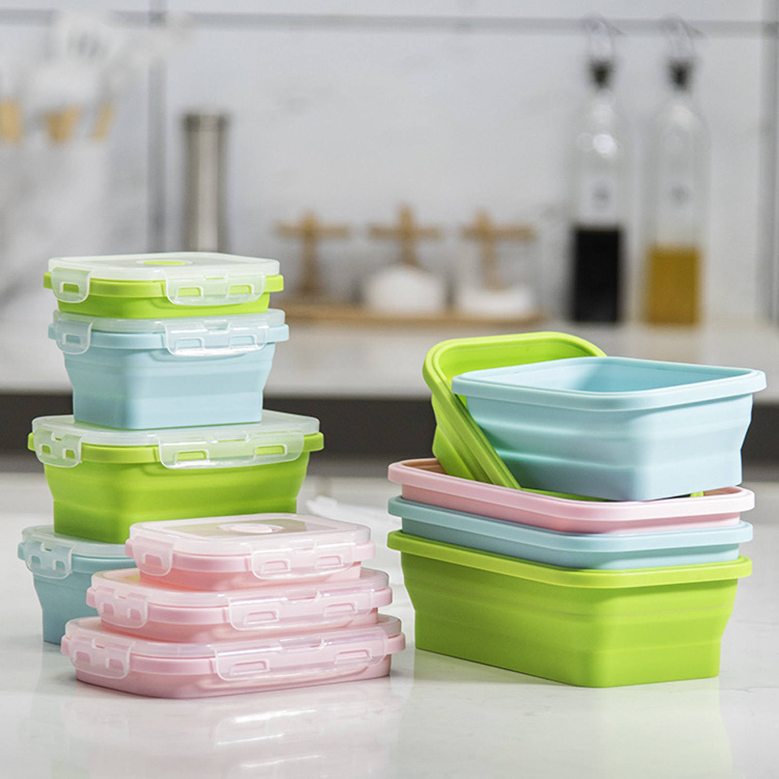 Silicone Lunch Box Food Grade  - огляд і ціна Food Storage Lunch Box