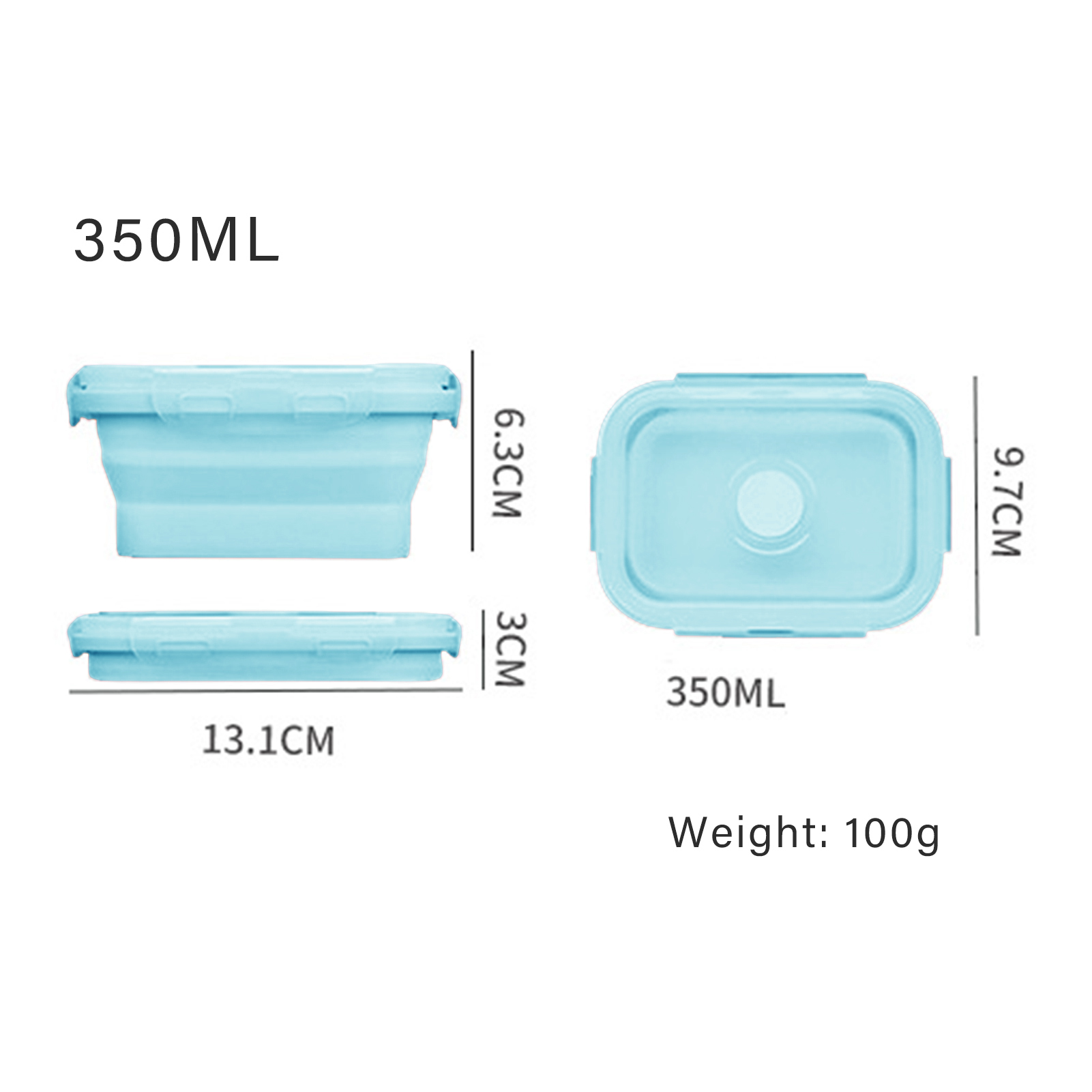 Silicone Lunch Box Food Grade  - огляд і ціна Food Storage Lunch Box