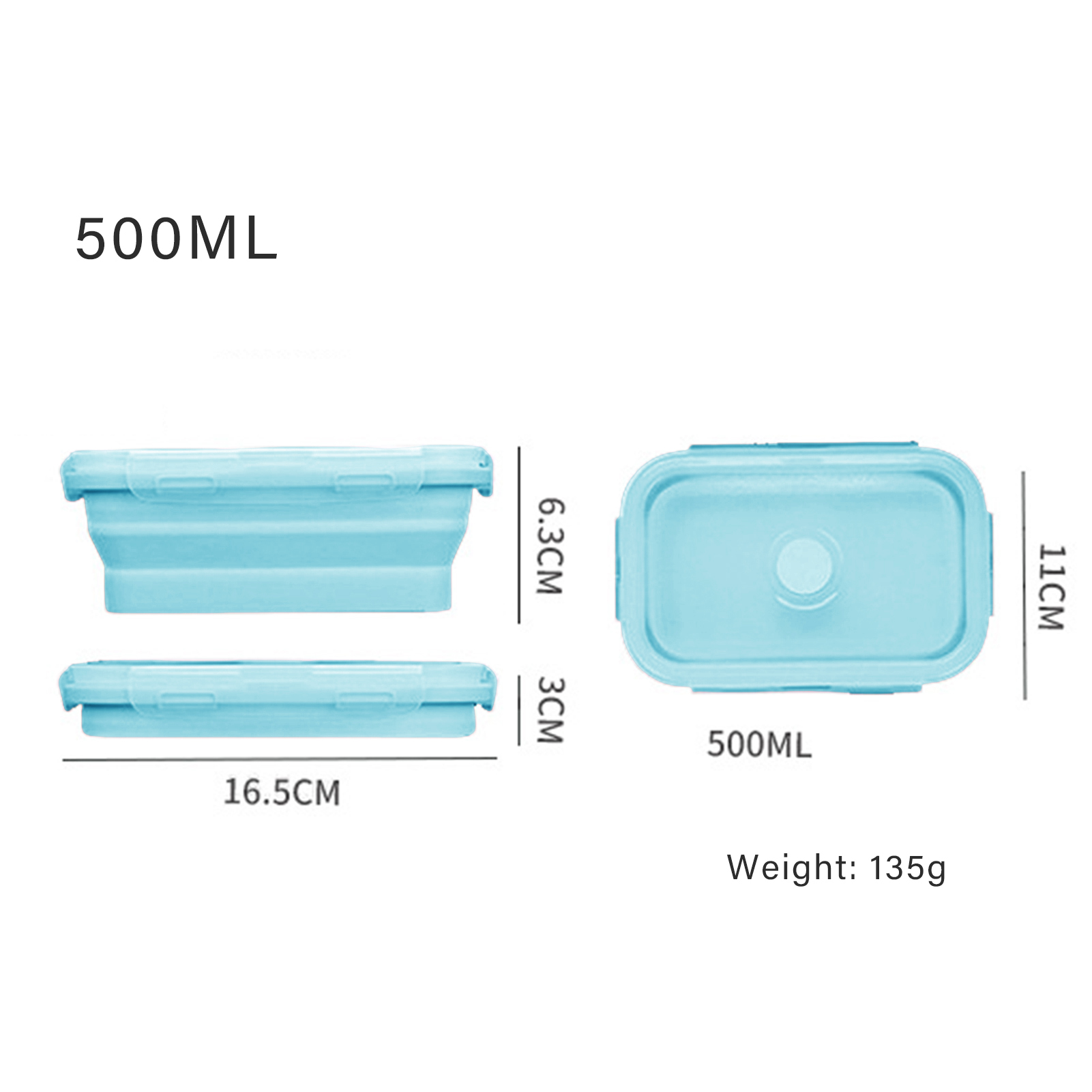 Silicone Lunch Box Food Grade  - огляд і ціна Food Storage Lunch Box