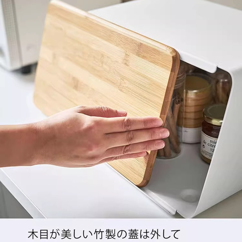 Bamboo Bread Box for Kitchen S - огляд і ціна Food Storage Organization