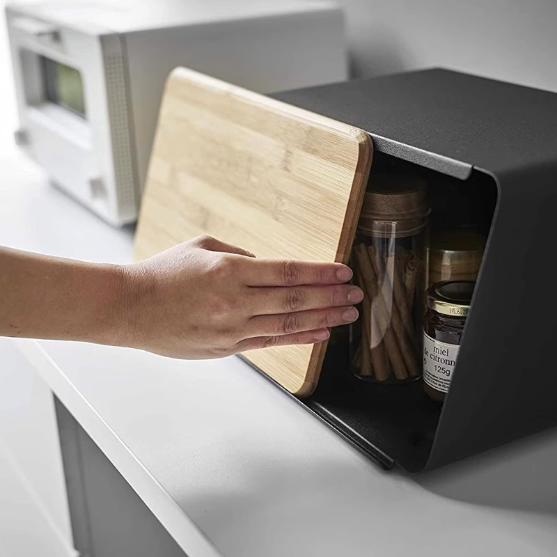 Bamboo Bread Box for Kitchen S - огляд і ціна Food Storage Organization