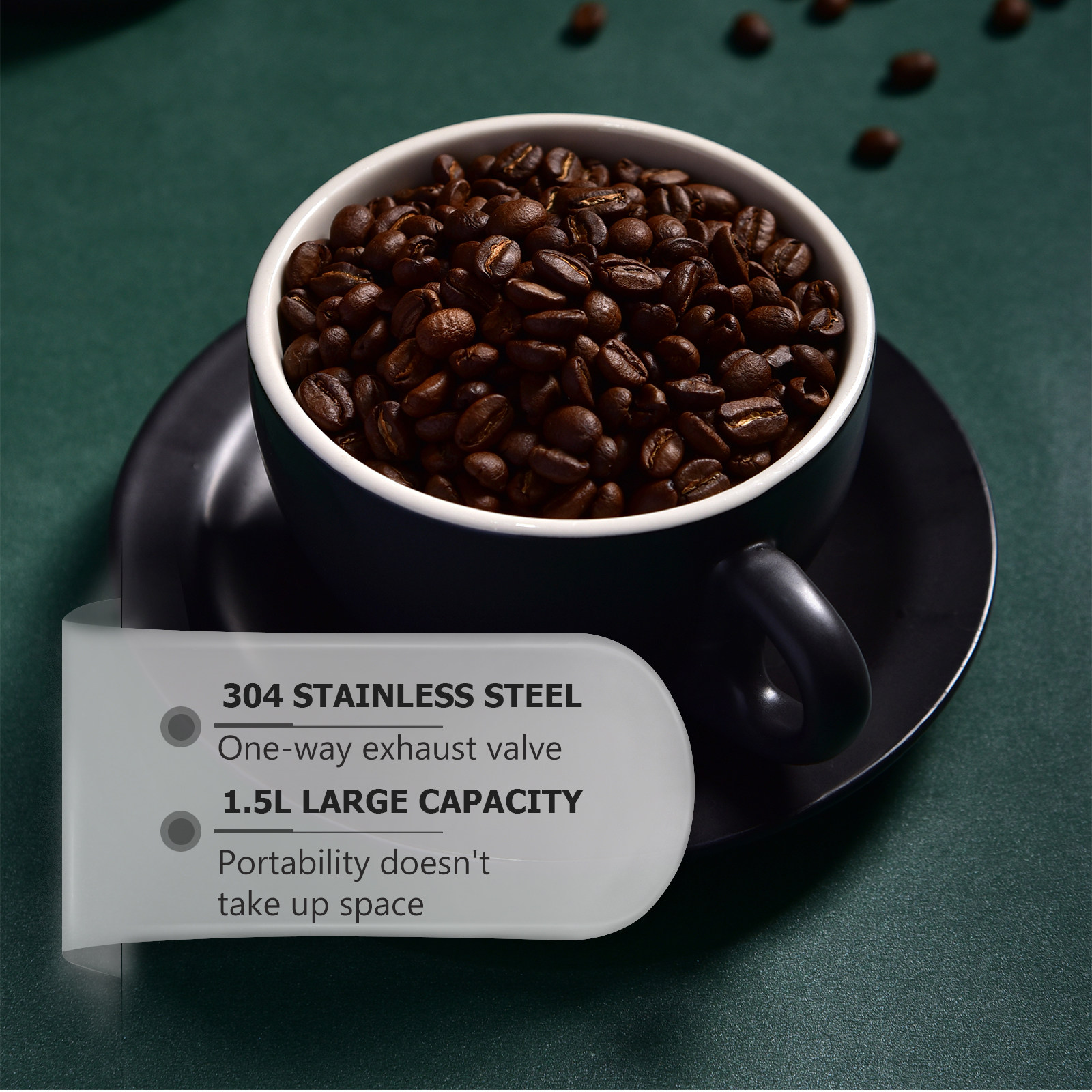 1Pcs Coffee Bean Storage Conta - огляд і ціна Food Storage Tank