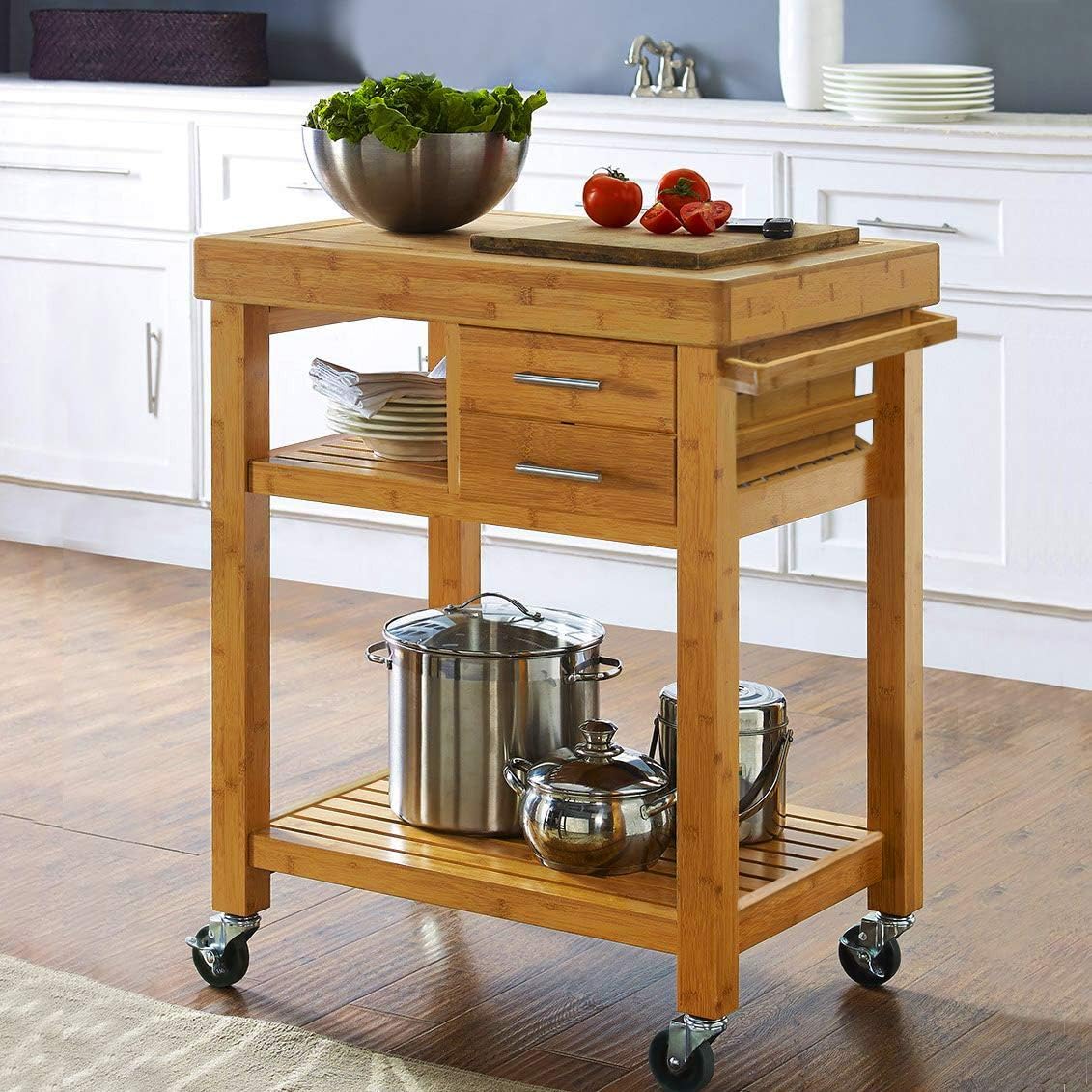 Rolling Kitchen Island Cart On - огляд і ціна Food Storage On Wheels