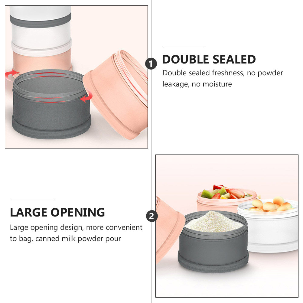 2Pcs Milk Powder Box Baby Food - огляд і ціна Food Storage Dispenser