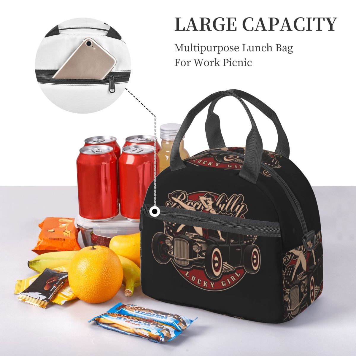 Rockabilly Hot Rod Pin Up Insu - огляд і ціна Food Storage Hot Box