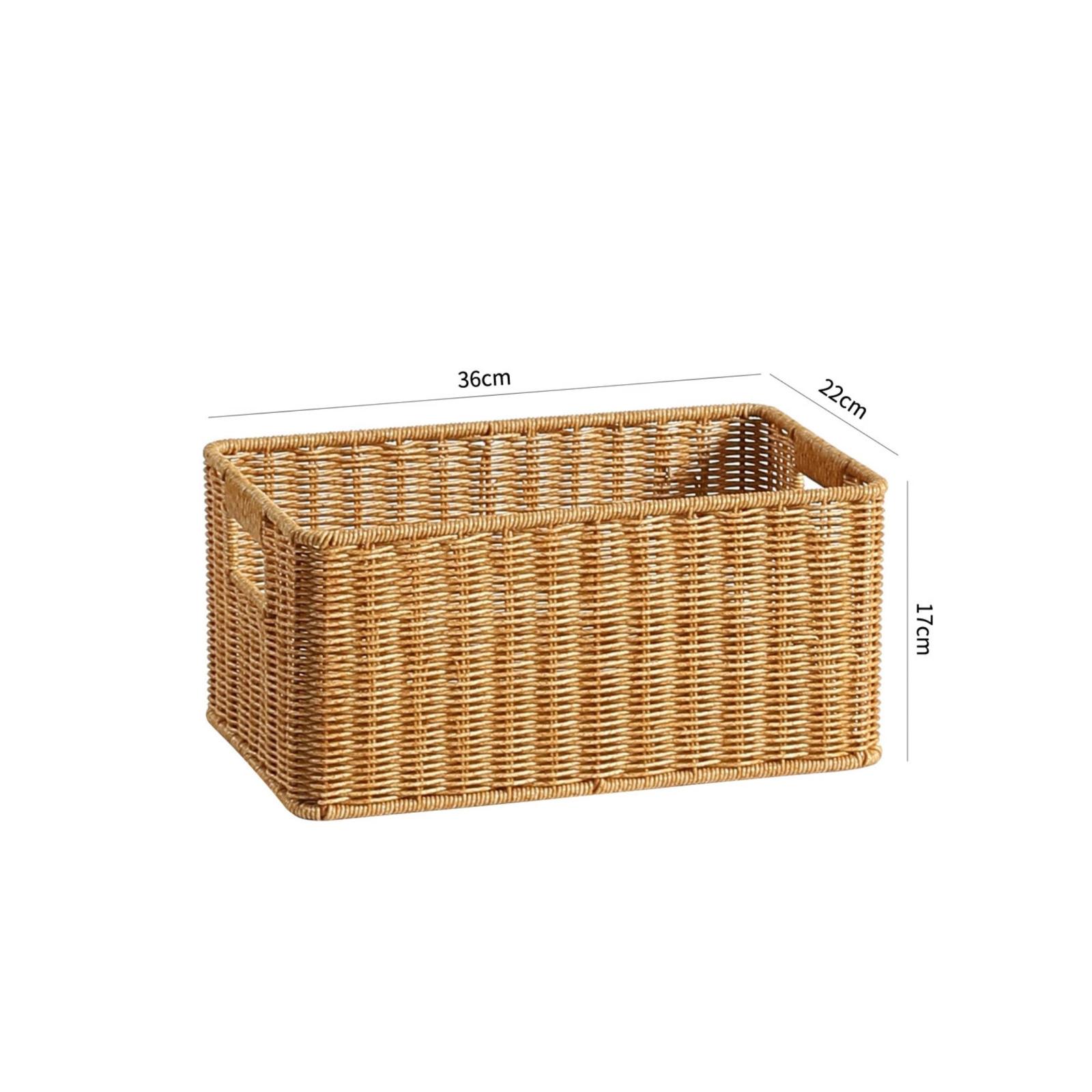Rustic Rattan Storage Basket f - огляд і ціна Stackable Pantry Bin
