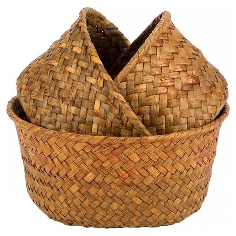 SHGO-Round Seagrass Woven Stor - огляд і ціна Stackable Pantry Bin