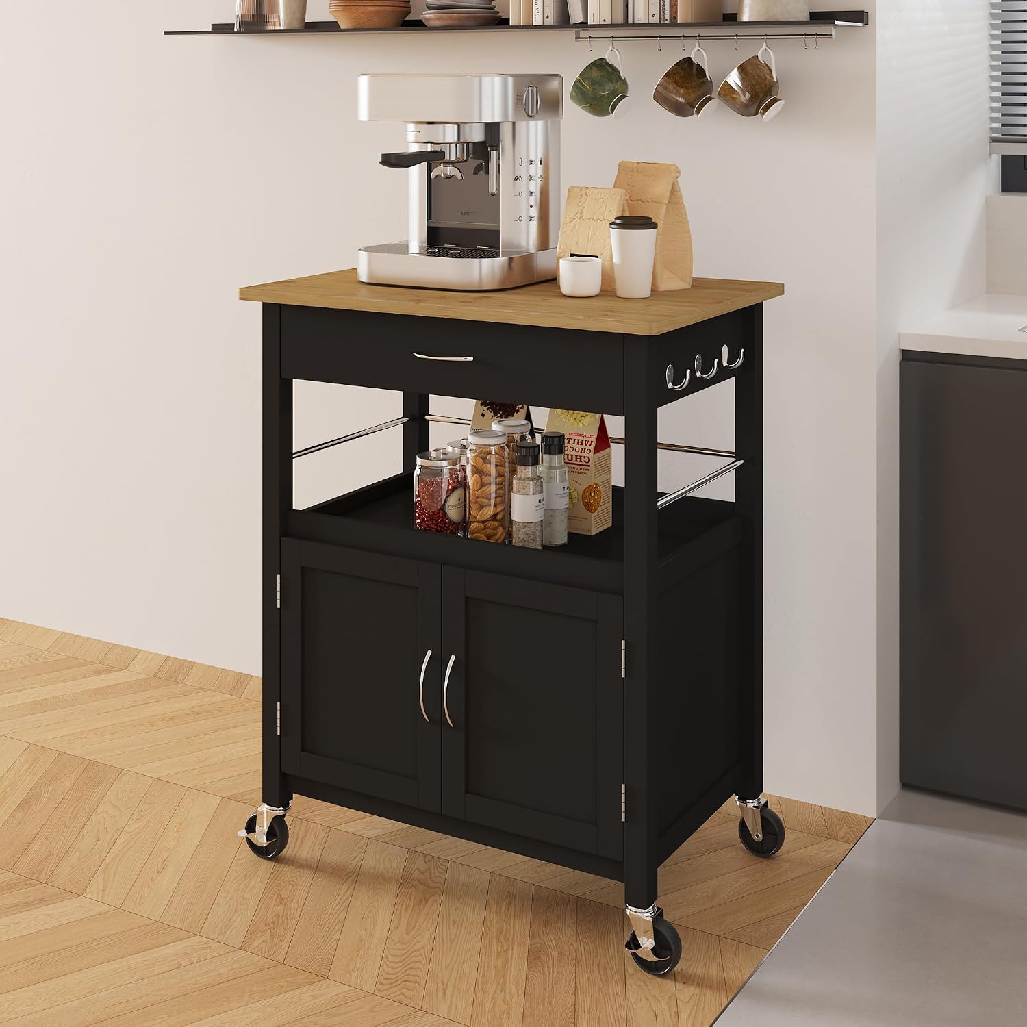 Kitchen Island Cart On Wheels  - огляд і ціна Food Storage On Wheels