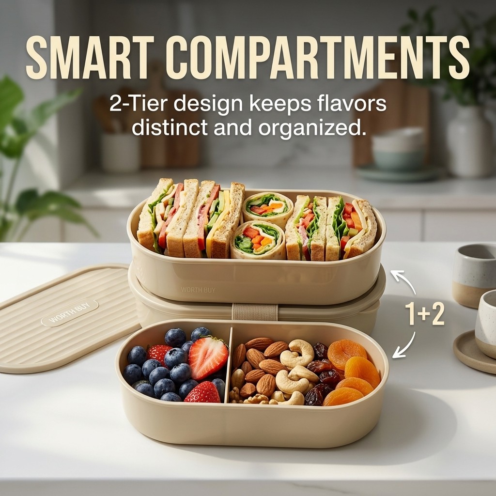 2Pcs/Set Reusable Plastic Lunc - огляд і ціна Food Storage Oven Safe