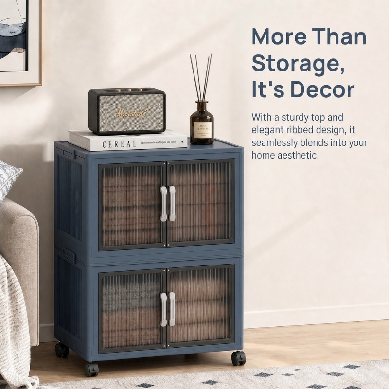 3‑Tier Foldable Plastic Storag - огляд і ціна Stackable Pantry Bin