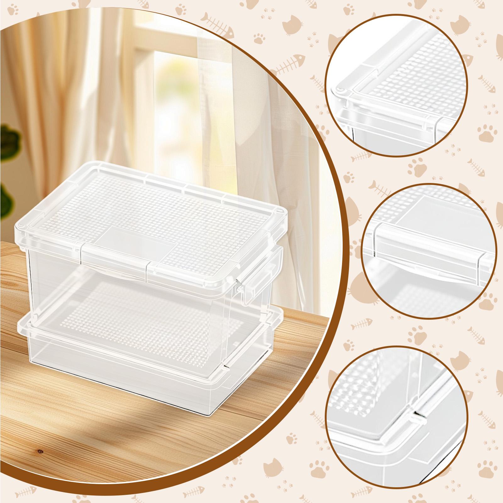 Plastic Turtle Feeder Reptile  - огляд і ціна Food Storage Boxes