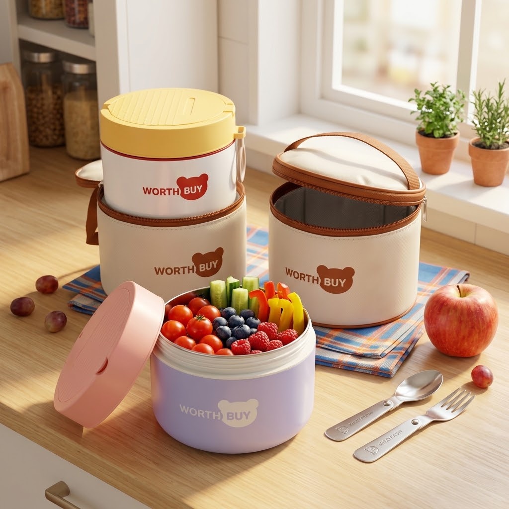 304 Stainless Steel Thermal Lu - огляд і ціна Food Storage Containers B&M