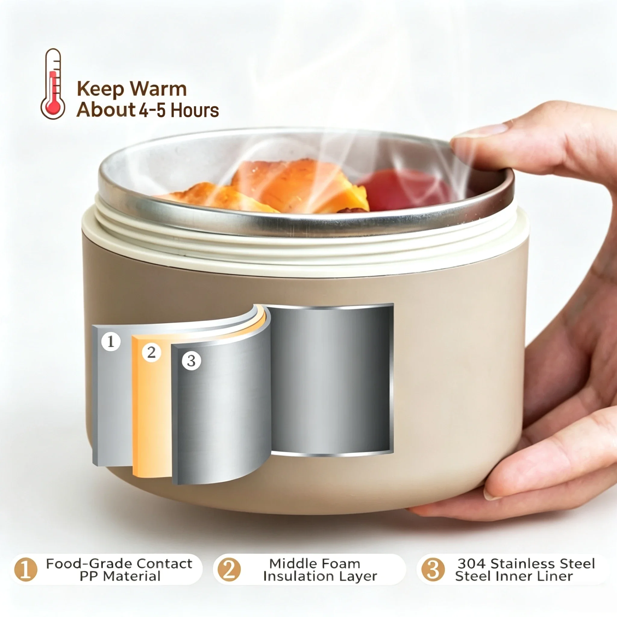 3/4pcs Portable Insulated Food - огляд і ціна Food Storage Hot Box